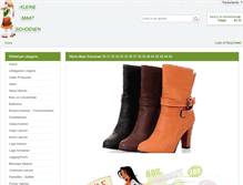 Tablet Screenshot of kleine-maat-schoenen.nl